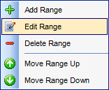 Import Data - Setting fields correspondence - Excel - Popup menu