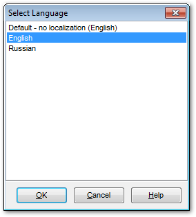 Localization - Select Program Language