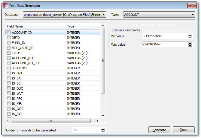 Plugins - Data Generator plugin