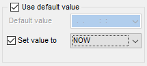 Tables - Field Editor - Setting field defaults