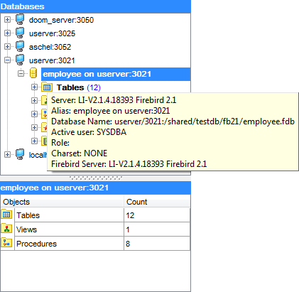 hs3130 - Viewing brief DB info