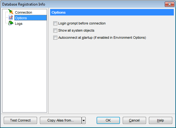 hs3252 - Setting database options