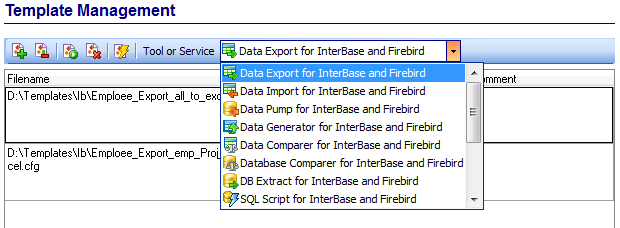 Template Management - Managing existing templates