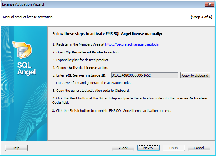 License activation_Enter the key_website