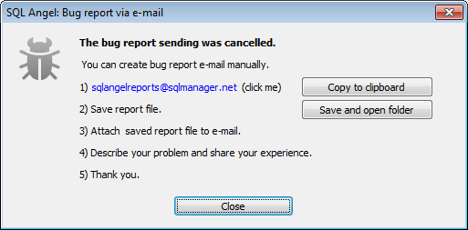 Report bugs