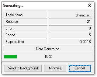 Step 5 - Generating data