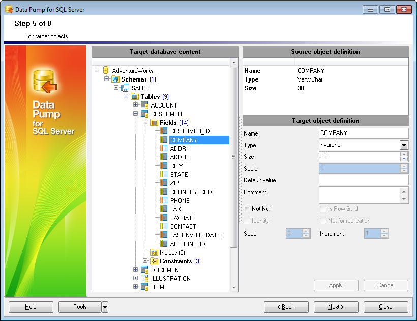 Step 5 - Editing target objects