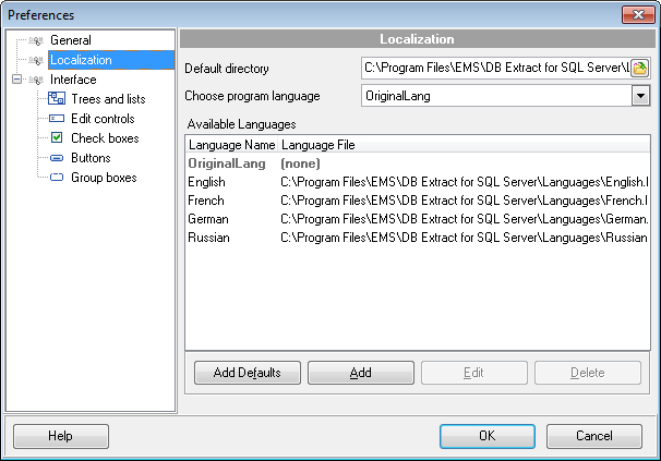 hs2320 - Setting program language