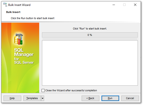 Bulk Insert - Running bulk insert