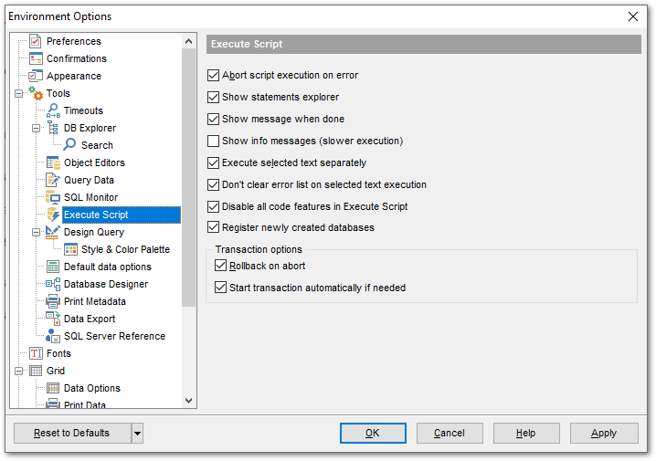 How to Execute an SQL Script