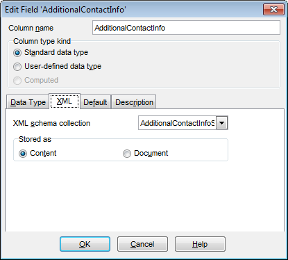 Field Editor - Setting XML properties