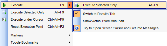 SQL Editor - Executing queries