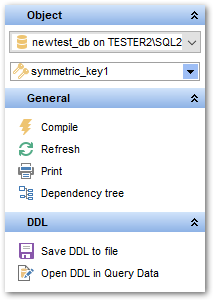 Symmetric Key Editor - Using Navigation bar