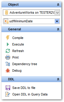 UDF Editor - Using Navigation bar