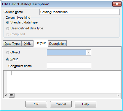 Field Editor - Setting field defaults