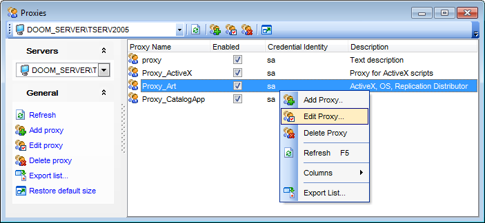 Proxies - Proxies manager