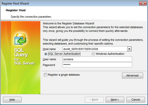 hs3211 - Setting connection properties