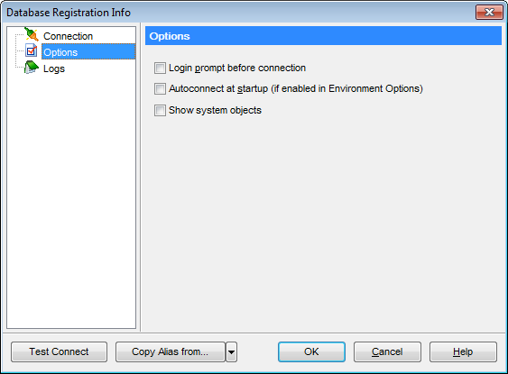 hs3252 - Setting database options