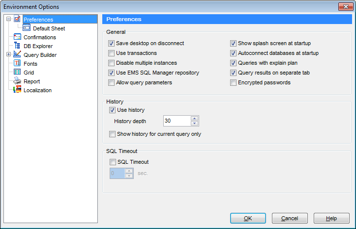 hs4111 - Environment Options - Preferences