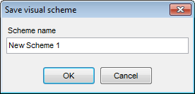 Visual Options - Save Visual Scheme