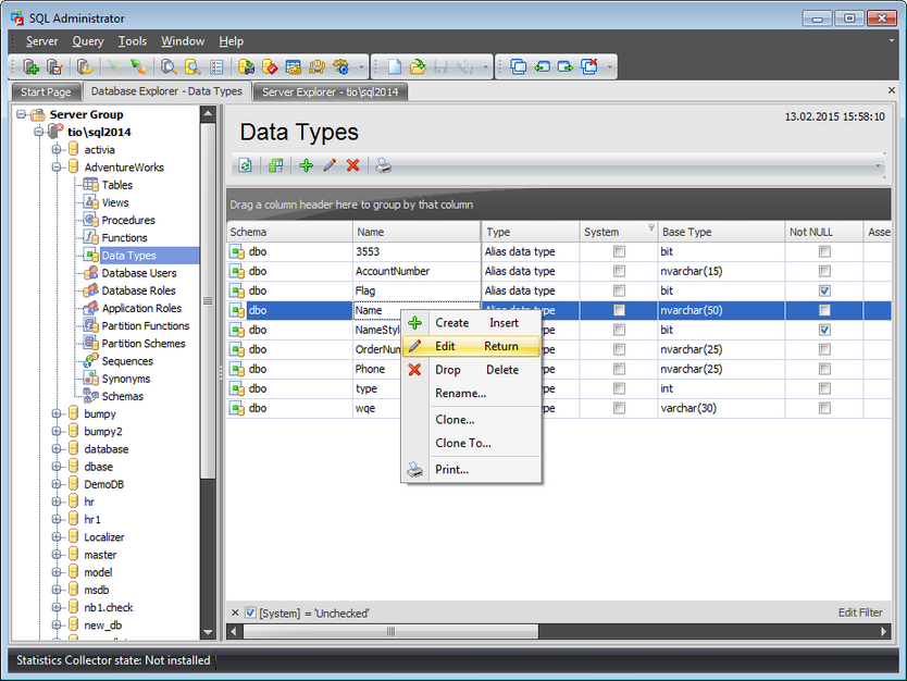 Data types