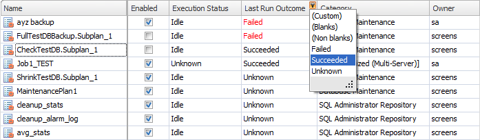 Filtering records