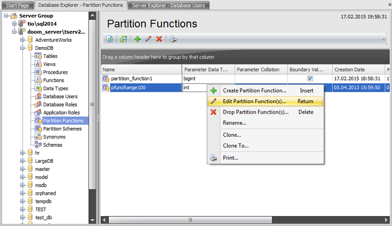 Partition Functions