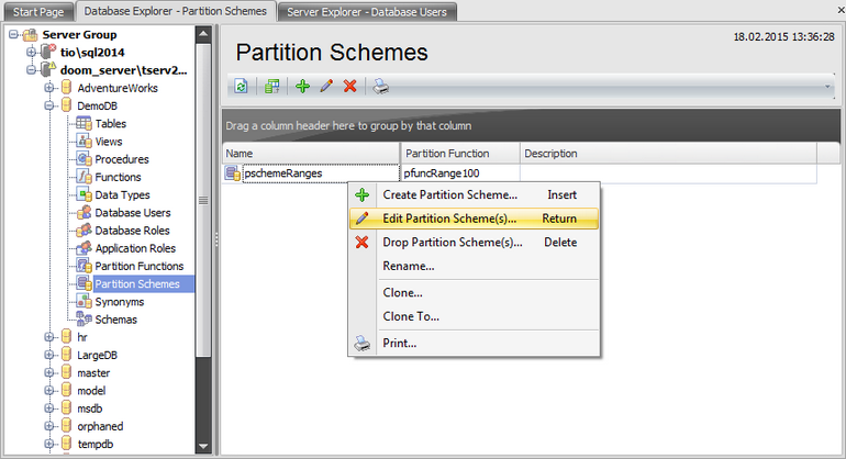 Partition Schemes