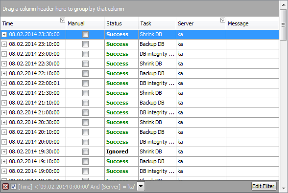 Filter History