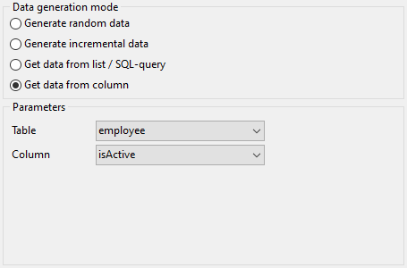 Bit field parameters - Mode - Field