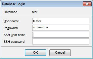 Appendix - Database Login