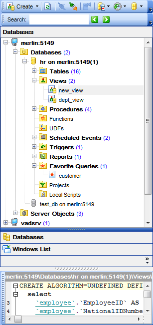 Database Explorer