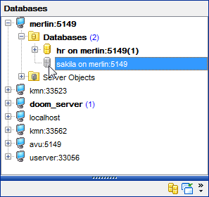 Getting started - Database navigation - Disconnected DB