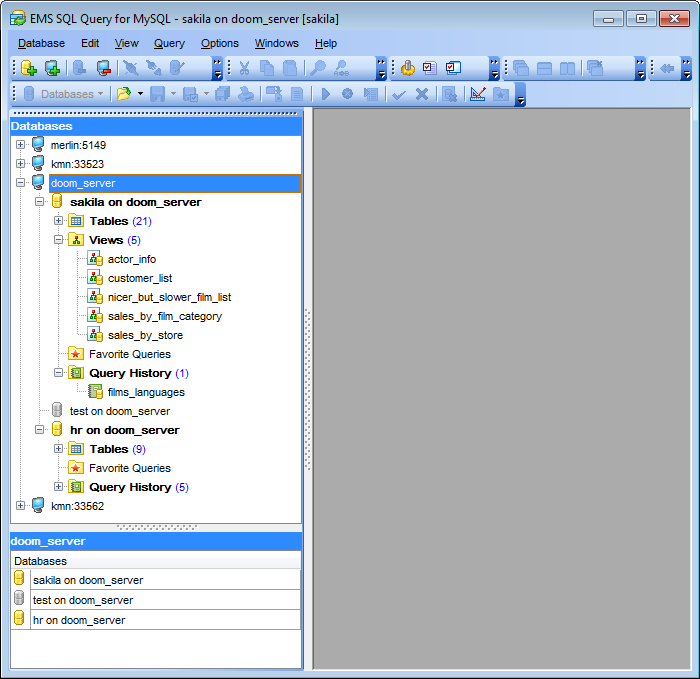 hs2200 - Database navigation