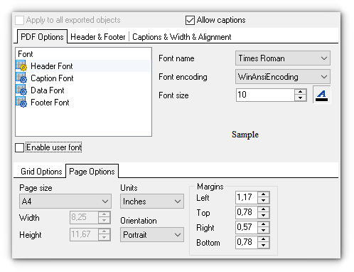 Step 7 - Format-specific options - PDF