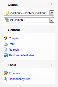 Cluster Editor - Using Navigation bar