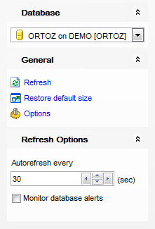 Database Statistics - Using Navigation bar