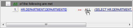 Environment Options - Tools - QB - Style & Color - Predicate