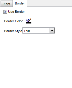Export Data - Format-specific options - Excel 2007 - Border