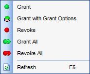 Grant Manager - Using context menu