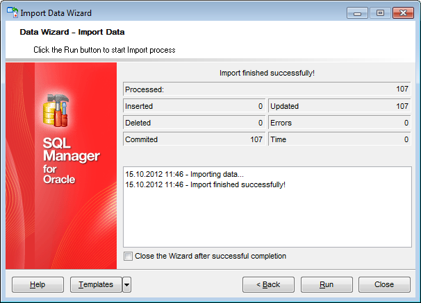 Import Data - Importing data