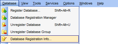 menuDatabaseRegistrationInfo