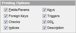 Print Metadata - Printing options