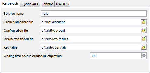 Profile parameters - Advanced Security - Authentication - Kerberos5