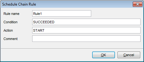 Scheduler Chain Editor - Schedule Chain Rule