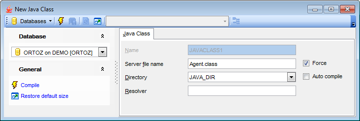 Java Class Editor - Editing Java Class definition