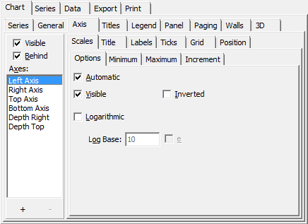 Editing Chart - Chart - Axis