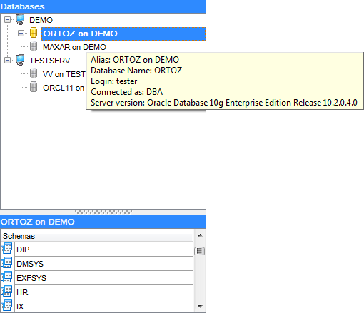 hs3130 - Viewing brief DB info