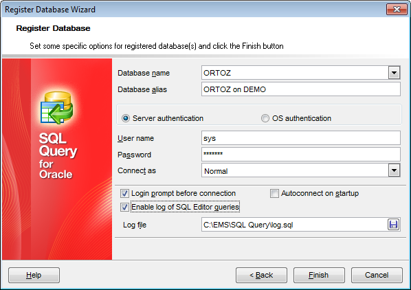 hs3223 - Setting registration options