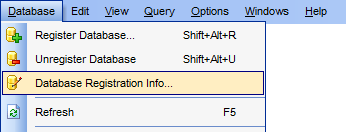 hs3250 - Database Registration Info